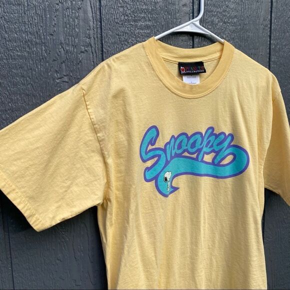 Snoopy Peanuts Collection Yellow T-Shirt Tee L - Picture 4 of 8